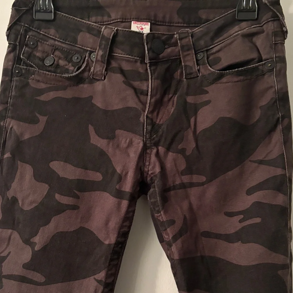 True Religion Dark Camouflage Skinny Jeans